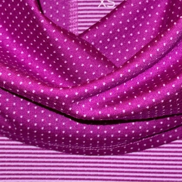Title Nine Layli Purple Striped & Polka Dot Athletic Dress Size Extra Small - Picture 3 of 10
